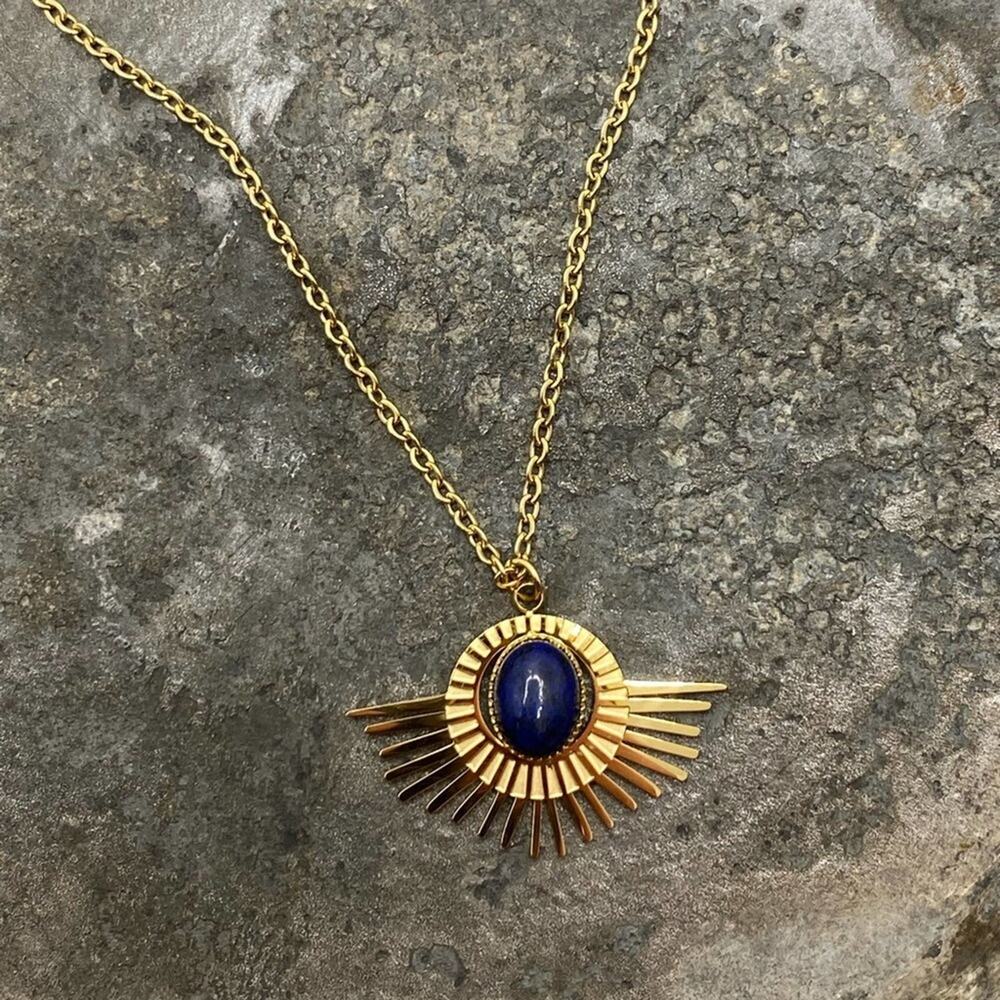 NEW Starry Blue Night Lapis Necklace - Picture 4 of 15